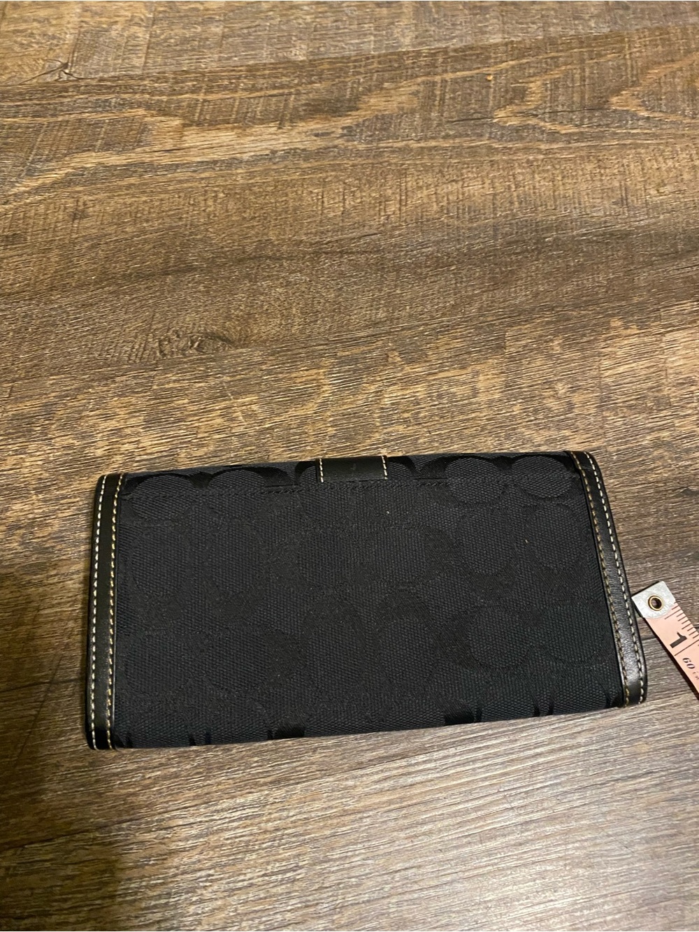 Coach Black Wallet Womens Snap Trifold Zipper Pocket - Picture 8 of 8